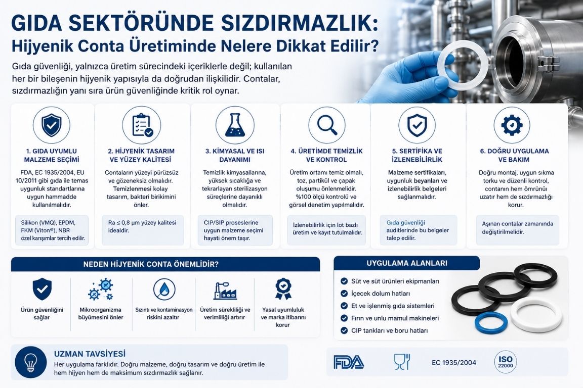 Sealing in the Food Industry: What Matters in Hygienic Gasket Manufacturing?
